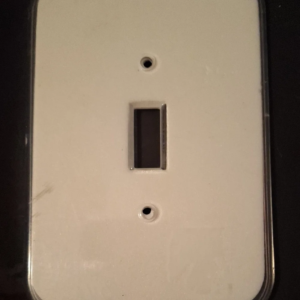 Clear Single Toggle Light Switch Cover Plate - Picture 1 of 2
